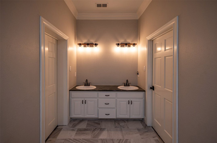 Luxury bathroom remodel in Pipe Creek, TX.