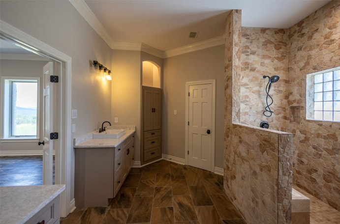 Master bathroom renovation and upgrade.