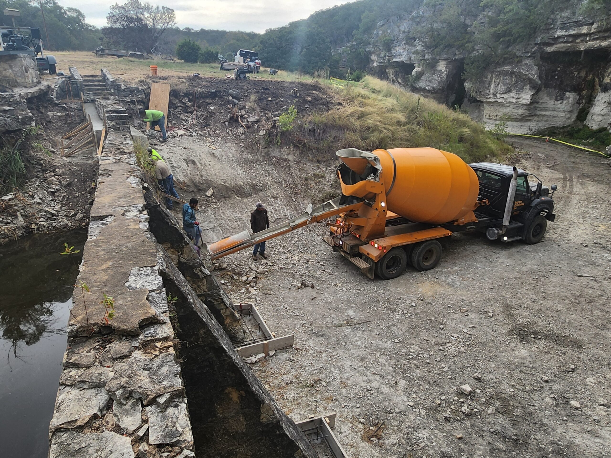 Concrete Mixer land clearing services